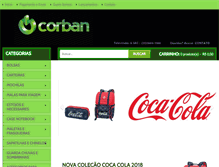 Tablet Screenshot of corbanbolsas.com.br